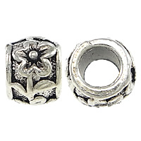Zinc Alloy European Beads Drum antique silver color plated without troll nickel lead & cadmium free Approx 4.5mm Sold By Lot
