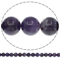 Natürliche violette Achat Perlen, Violetter Achat, rund, verschiedene Größen vorhanden, Bohrung:ca. 1mm, Länge ca. 15.7 ZollInch, verkauft von Tasche