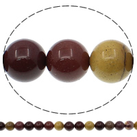 Yolk Stone Beads, Runde, naturlig, forskellig størrelse for valg, Hole:Ca. 1mm, Længde Ca. 15.7 inch, Solgt af Bag