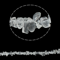 Gemstone Chips Clear Quartz 5-8mm Approx 0.8mm Approx Sold Per Approx 34.6 Inch Strand
