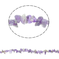 Natural Amethyst Beads Chips February Birthstone 5-8mm Approx 0.8mm Approx Sold Per Approx 33 Inch Strand