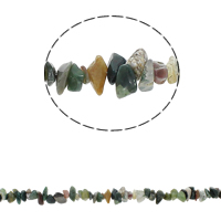 Naturlige indiske agat perler, Indiske Agate, Nuggets, 5-8mm, Hole:Ca. 0.8mm, Ca. 260pc'er/Strand, Solgt Per Ca. 33.8 inch Strand