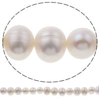 Apvalūs Kultūringas gėlavandenių perlų karoliukai, Gėlo vandens perlų, Turas, natūralus, baltas, Įvertinimas, 8-9mm, Skylė:Apytiksliai 0.8mm, Parduota už 15.5 Inch Strand