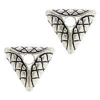 Zinc Alloy Bead Cap Triangle antique silver color plated nickel lead & cadmium free Approx 2mm Sold By Lot