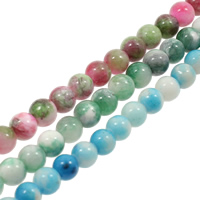 pietra preziosa perla, Cerchio, formato differente per scelta, nessuno, Foro:Appross. 1mm, Lunghezza Appross. 15.7 pollice, Venduto da borsa