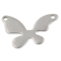 Stainless Steel Connector Butterfly hand polished 1/1 loop original color Approx 1mm Sold By Bag