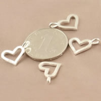 925 Sterling Silver Pendant Heart Approx 2.4mm Sold By Lot