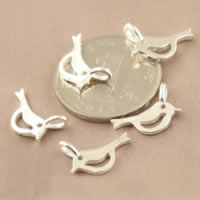 925 Sterling Silver Pendant Bird Approx 2.4mm Sold By Lot