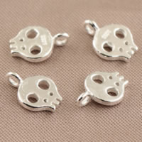 925 Sterling Silver Pendant Skull Approx 1.5mm Sold By Lot