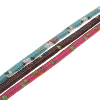Etnisk bomullsband, Bomull, fler färger för val, 6x7mm, 100m/Bag, Säljs av Bag