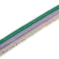 Koža kabel, PU, šareni prah, više boja za izbor, 6x5mm, 100m/Torba, Prodano By Torba