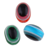 Hars Evil Eye Beads, Boze oog, verschillende grootte voor keus, meer kleuren voor de keuze, Gat:Ca 1-2mm, 2Tassen/Lot, 1000pC's/Bag, Verkocht door Lot