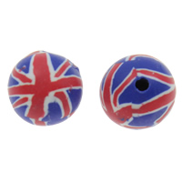 Polymer Clay Beads Round handmade 12mm Approx 1mm Sold By Bag