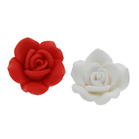 Polymer Clay perle, Cvijet, ručno izrađen, različite veličine za izbor, miješana boja, Rupa:Približno 1mm, 100računala/Torba, Prodano By Torba