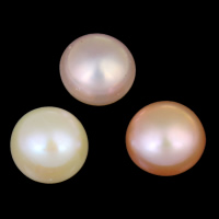 Metà forato coltivate in acqua dolce Perla, perla d'acquadolce coltivata naturalmente, Cupola, naturale, mezzo foro, nessuno, AAA Grade, 7.5-8mm, Foro:Appross. 0.8mm, 44Pairspaio/borsa, Venduto da borsa