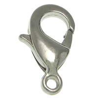 Zinc Alloy Lobster Clasp platinum color plated nickel lead & cadmium free Approx 1.2mm Sold By Bag