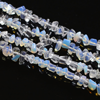 Perles opales de mer, Opaline, pepite, 4-7mm, Trou:Environ 1-2mm, Longueur Environ 15 pouce, 10Strandstoron/lot, 120PC/brin, Vendu par lot