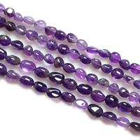 Natural Amethyst Beads Nuggets February Birthstone 6-7mm Approx 1-2mm Length Approx 15 Inch  Sold By Lot