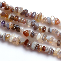 Natürliche Botswana Achat Perlen, Klumpen, 4-7mm, Bohrung:ca. 1-2mm, Länge ca. 15 ZollInch, 10SträngeStrang/Menge, 120PCs/Strang, verkauft von Menge