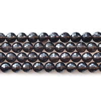 Natural Smoky Quartz Beads Round & faceted Length Approx 15 Inch Sold By Lot