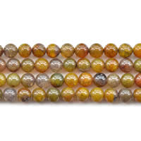 Naturlig Drage Veins Agate perler, Runde, forskellig størrelse for valg, Længde Ca. 15 inch, Solgt af Lot
