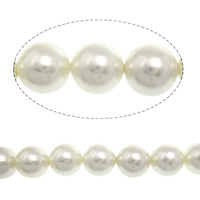 South Sea Shell Beads Round white 12mm Approx 0.5mm Sold Per 16 Inch Strand