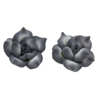 Polymer Clay Gyöngyök, Virág, kézi, különböző méretű a választás, Lyuk:Kb 1mm, 100PC-k/Bag, Által értékesített Bag
