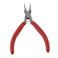 Jewelry Plier Iron with Plastic platinum color plated red nickel lead & cadmium free Sold By Lot