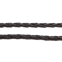 Cuerdas de Cuero, Cuero de PU, color cáfe oscuro, 4mm, longitud 100 Yardpatio, Vendido por Grupo