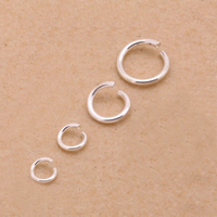 925 prata esterlina círculo aberto, Rosca, tamanho diferente para a escolha, vendido por Lot