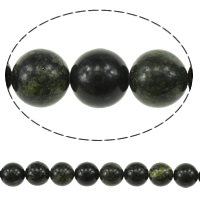 Russiske Serpentine perler, Russisk Serpentine, Runde, naturlig, 10mm, Hole:Ca. 1mm, Længde Ca. 15.5 inch, 10Strands/Lot, Solgt af Lot