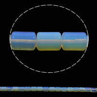 Perles opales de mer, Opaline, pilier, 10x14mm, Trou:Environ 1mm, 28PC/brin, Vendu par Environ 15.3 pouce brin