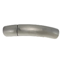 Fecho magnético de aço inoxidável, Tubo, cor original, 40x8mm, Buraco:Aprox 6mm, 10PCs/Lot, vendido por Lot