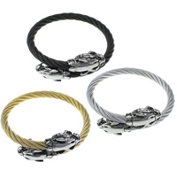Stainless Steel Bangle Dragon plated adjustable & blacken 6mm Inner Approx Length Approx 7 Inch Sold By PC
