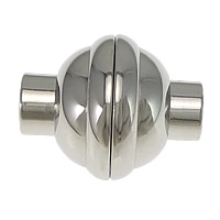Stainless Steel Magnetic Clasp original color Approx 4mm Sold By Lot