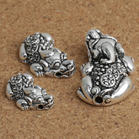 Thailand Sterling Silver Pärlor, Fabulous Wild Beast, olika storlek för val, Säljs av Lot