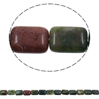 Бусины из поделочных камней, Полудрагоценный камень, Прямоугольная форма, натуральный, 13x18x6mm, отверстие:Приблизительно 1.5mm, Приблизительно 22ПК/Strand, Продан через Приблизительно 15.3 дюймовый Strand