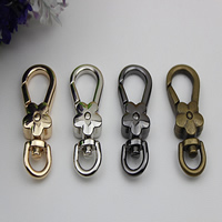 Tibetan Style Lobster Swivel Clasp, plated, more colors for choice, 14x45mm, Hole:Approx 9mm, 100PCs/Lot, Sold By Lot