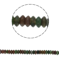 Gemstone smykker perler, Ædelsten, Flad Rund, naturlig, 6.5x3mm, Hole:Ca. 1.5mm, Ca. 134pc'er/Strand, Solgt Per Ca. 15.7 inch Strand