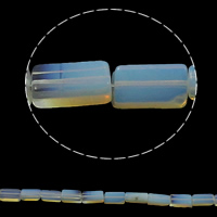 Sea Opal Χάντρες, Ορθογώνιο παραλληλόγραμμο, 6x12x4mm, Τρύπα:Περίπου 1.5mm, Περίπου 33PCs/Strand, Sold Per Περίπου 15.7 inch Strand