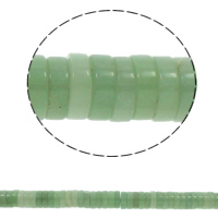 Πράσινη Aventurine Χάντρα, Heishi, φυσικός, 15x5mm, Τρύπα:Περίπου 1.5mm, Περίπου 77PCs/Strand, Sold Per Περίπου 15.7 inch Strand