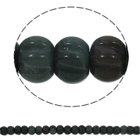 Naturlige indiske agat perler, Indiske Agate, Rondelle, bølgepap, 15x10mm, Hole:Ca. 1.5mm, Ca. 40pc'er/Strand, Solgt Per Ca. 15.7 inch Strand