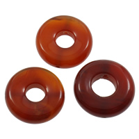 Natural Red Agate Beads, Donut, 36x10mm, Hole:Approx 2-3mm, 10PCs/Bag, Sold By Bag