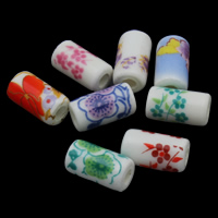 Tisk Porcelánové korálky, Porcelán, různé velikosti pro výběr & smíšený, 100PC/Bag, Prodáno By Bag