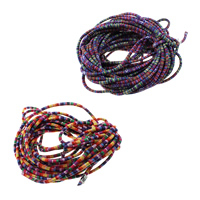 Etnisk bomullsband, Bomull, fler färger för val, 7x4mm, 100m/Lot, Säljs av Lot