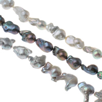Sladkovodní kultivované jaderných Voskované perle, Kultivované sladkovodní jaderných Pearl, Keishi, více barev na výběr, 18-20mm, Otvor:Cca 0.8mm, Prodáno za Cca 15.3 inch Strand