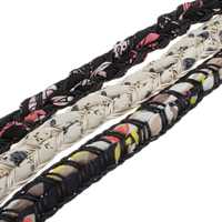 Etnisk bomullsband, Bomull, med Vaxat bomullsband, Flätad, fler färger för val, 20x6mm, 50m/Bag, Säljs av Bag