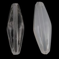 Transparente Acryl-Perlen, Acryl, oval, verschiedene Stile für Wahl, 6x18mm, Bohrung:ca. 1mm, 2Taschen/Menge, ca. 1250PCs/Tasche, verkauft von Menge
