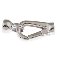 Brass Snap Clasp platinum color plated nickel lead & cadmium free Approx 5mm Sold By Bag