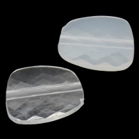 Transparente Acryl-Perlen, Acryl, Klumpen, verschiedene Stile für Wahl & facettierte, 16x13x4.50mm, Bohrung:ca. 1mm, 2Taschen/Menge, ca. 710PCs/Tasche, verkauft von Menge